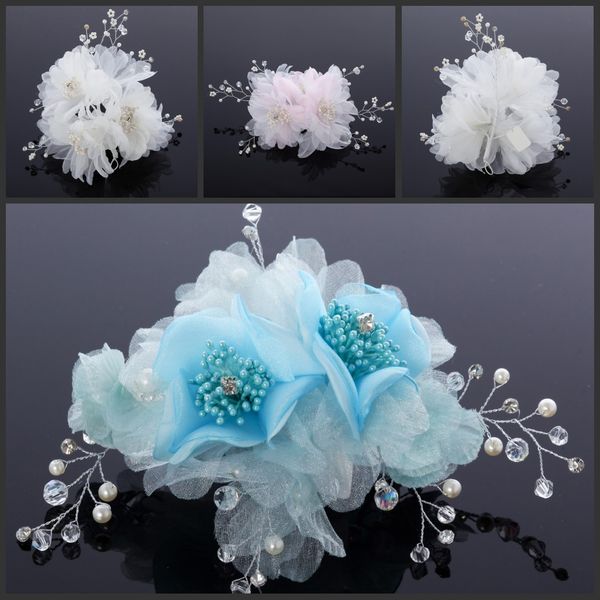 flowers hair accessories white blue or pink wedding accessories with pearl bead evening prom party fascinators embellished, Silver
flowers hair accessories white blue or pink wedding accessories with pearl bead evening prom party fascinators embellished, Silver
