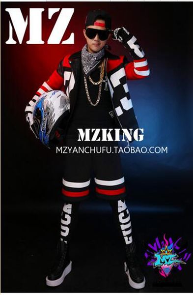 male singer clubs in europe and the catwalk motorcycle jacket red and white cloth leather stitching 23 costumes. s - 6 xl, Black;red
male singer clubs in europe and the catwalk motorcycle jacket red and white cloth leather stitching 23 costumes. s - 6 xl, Black;red