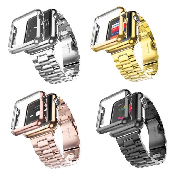 wholesale-3 points stainless steel strap gold plated protective case cover watch bands watchband, Black;brown
wholesale-3 points stainless steel strap gold plated protective case cover watch bands watchband, Black;brown