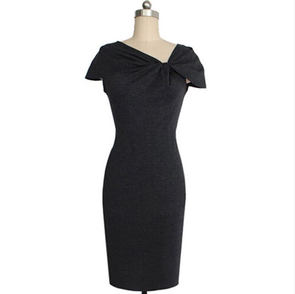 new fashion womens celebrity elegant vintage pinup bow ruched tunic business casual cocktail party prom bodycon dress, Black;gray
new fashion womens celebrity elegant vintage pinup bow ruched tunic business casual cocktail party prom bodycon dress, Black;gray