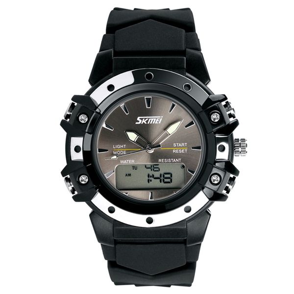 dual display watch clock skmei waterproof dress watches military women men fashion watch quartz multifunctional sports wristwatches 082 prxu, Slivery;brown
dual display watch clock skmei waterproof dress watches military women men fashion watch quartz multifunctional sports wristwatches 082 prxu, Slivery;brown