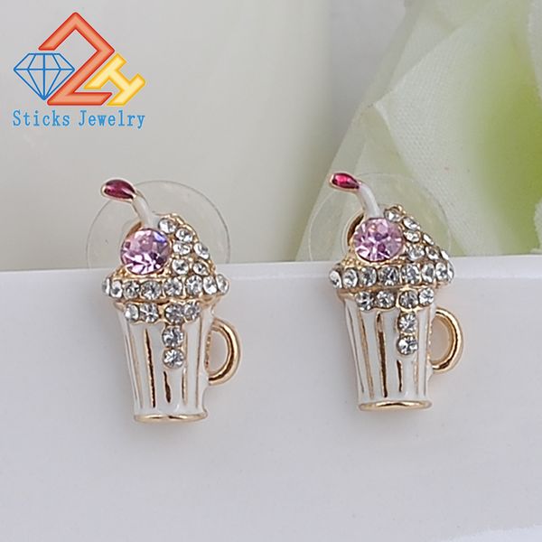 stud earrings summer cool style cup drinking rhinestone daily wedding party terials / kc gold plating shallow 1pair / lot lot drop shipping, Golden;silver
stud earrings summer cool style cup drinking rhinestone daily wedding party terials / kc gold plating shallow 1pair / lot lot drop shipping, Golden;silver