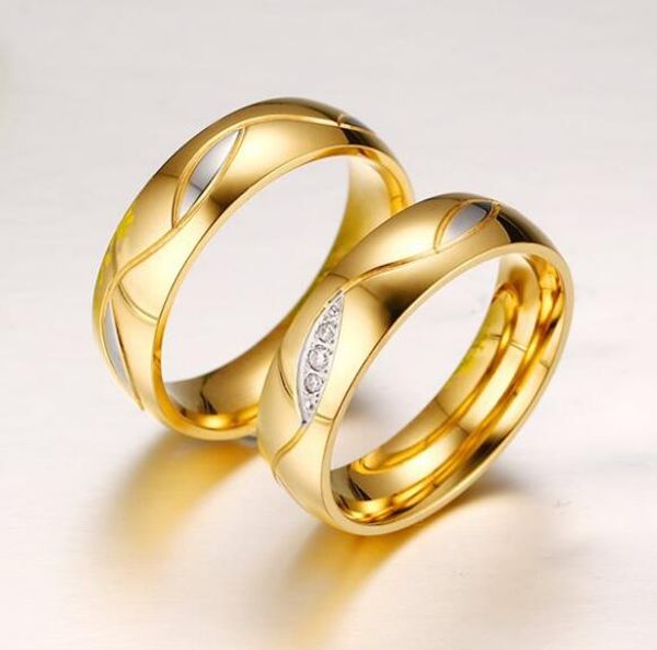 promotion lover's cz diamond jewelry plating 18k gold plated titanium stainless steel double rings engagement wedding ring for gift, Silver
promotion lover's cz diamond jewelry plating 18k gold plated titanium stainless steel double rings engagement wedding ring for gift, Silver