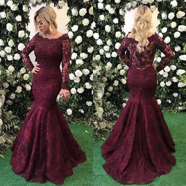 abendkleider 2021 long sleeve evening gowns burgundy mermaid lace dress african prom dresses, Black;red
abendkleider 2021 long sleeve evening gowns burgundy mermaid lace dress african prom dresses, Black;red