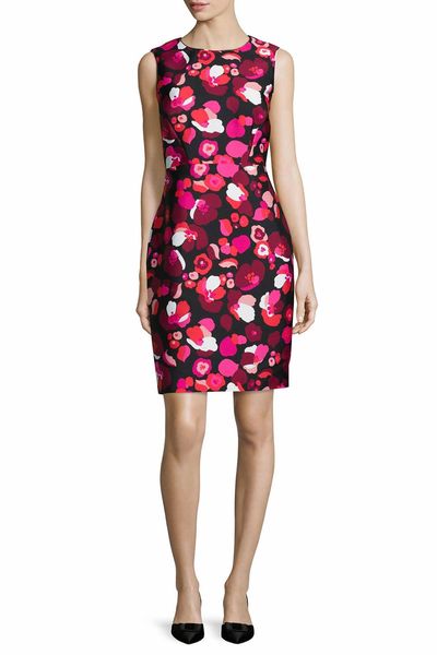 flower print women sheath dress sleeveless mini dresses 010816, Black;gray
