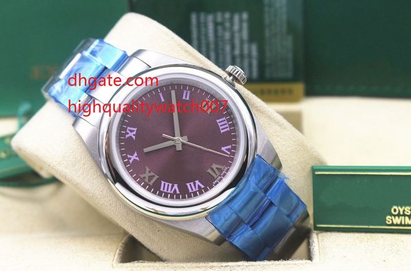 sapphire perpetual 36mm no date steel domed roman red dial 114300 automatic mechanical men's watches, Slivery;brown
sapphire perpetual 36mm no date steel domed roman red dial 114300 automatic mechanical men's watches, Slivery;brown