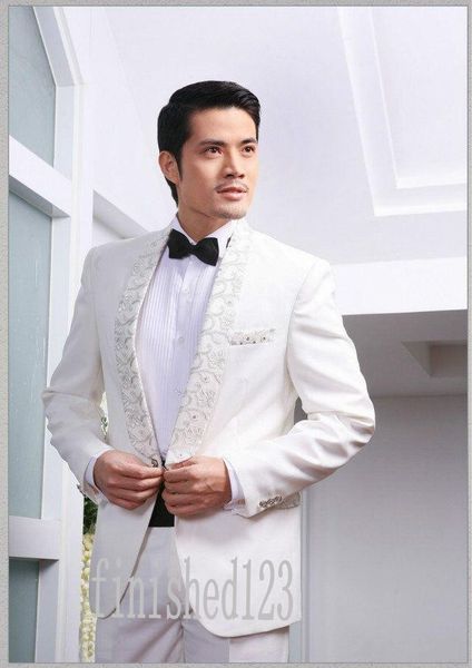 fashionable ivory embroidery groom tuxedos shawl lapel groomsmen man wedding prom dinner suits (jacket+pants+tie) g3940, Black;gray
fashionable ivory embroidery groom tuxedos shawl lapel groomsmen man wedding prom dinner suits (jacket+pants+tie) g3940, Black;gray
