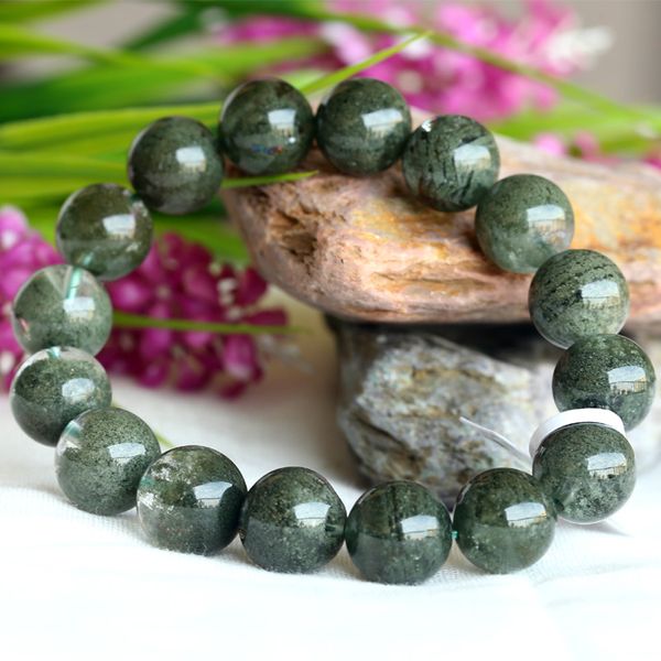wholesale natural clear genuine cornucopia green phantom quartz men's stretch bracelet round beads 13mm 03786, Black
wholesale natural clear genuine cornucopia green phantom quartz men's stretch bracelet round beads 13mm 03786, Black