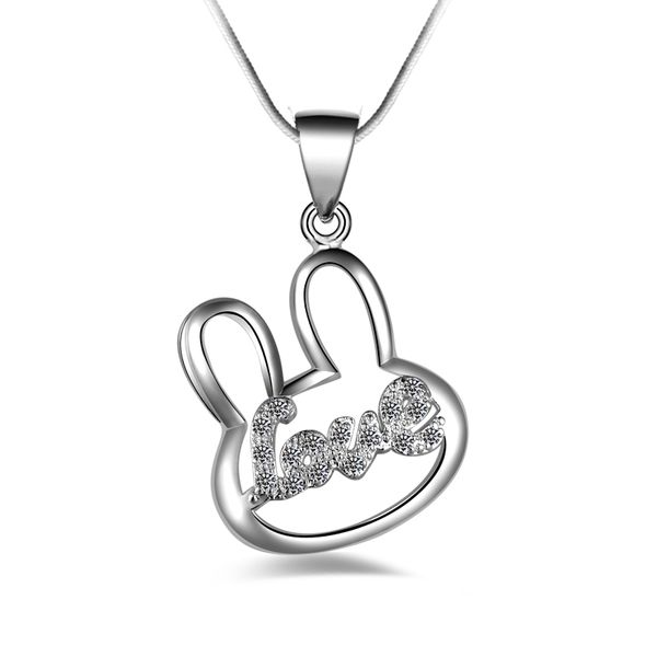 fashion 925 silver rabbit with white diamond jewelry 925 silver necklace valentine's day holiday gifts 1679
fashion 925 silver rabbit with white diamond jewelry 925 silver necklace valentine's day holiday gifts 1679