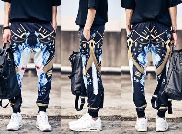 wholesale-fashion mens stars floral print cool cotton dance sweatpants 2015 brand pantalones deporte hombre hip hop sports jogging pant, Black
wholesale-fashion mens stars floral print cool cotton dance sweatpants 2015 brand pantalones deporte hombre hip hop sports jogging pant, Black