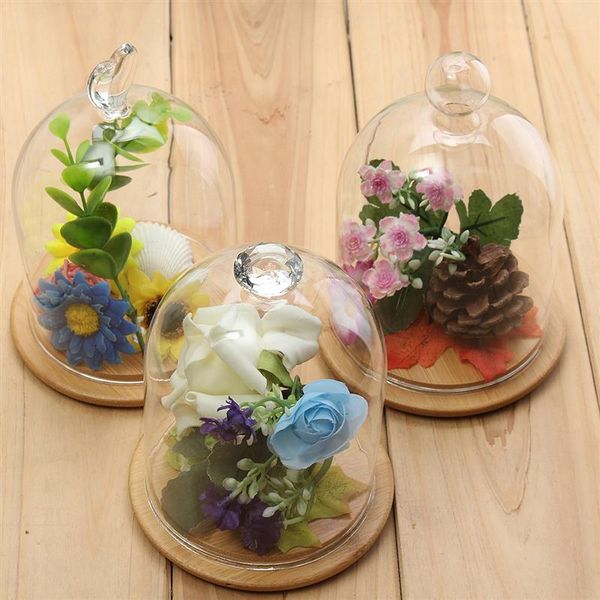 eco friendly transparent bell vase display terrarium dome flower immortal preservation wooden base home garden decoration crafts
eco friendly transparent bell vase display terrarium dome flower immortal preservation wooden base home garden decoration crafts