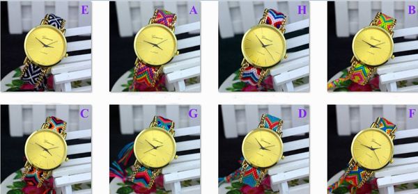 new handmade braided geneva watches friendship bracelet watch hand-woven watch ladies quarzt watches colors by dhl, Slivery;brown
new handmade braided geneva watches friendship bracelet watch hand-woven watch ladies quarzt watches colors by dhl, Slivery;brown