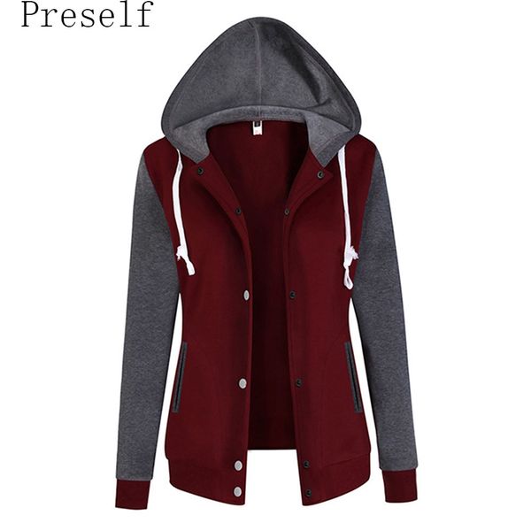 women's jackets wholesale- preself autumn hoodie women outweat coat long sleeve pocket loose shirt tracskuit, Black;brown
women's jackets wholesale- preself autumn hoodie women outweat coat long sleeve pocket loose shirt tracskuit, Black;brown
