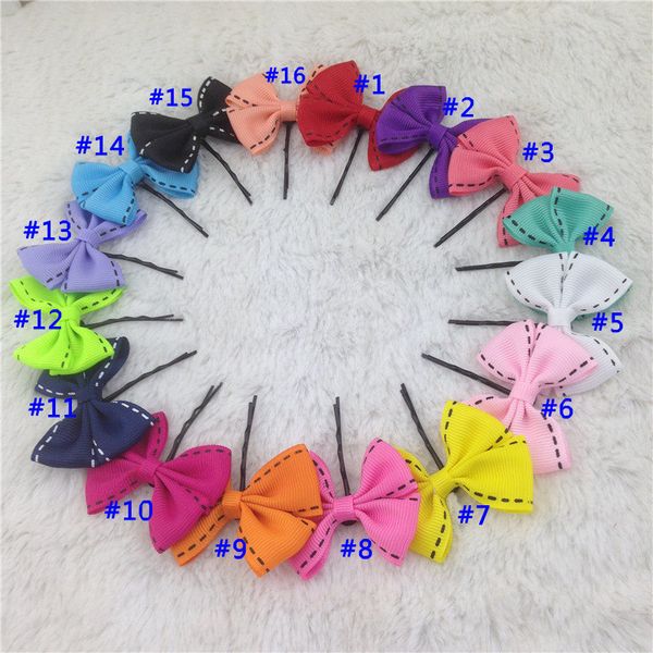4 .5cm mini ribbon hair bow with black bobby pin for girls hair clips children hair accessories baby clips 16colors 32pcs /lot
4 .5cm mini ribbon hair bow with black bobby pin for girls hair clips children hair accessories baby clips 16colors 32pcs /lot