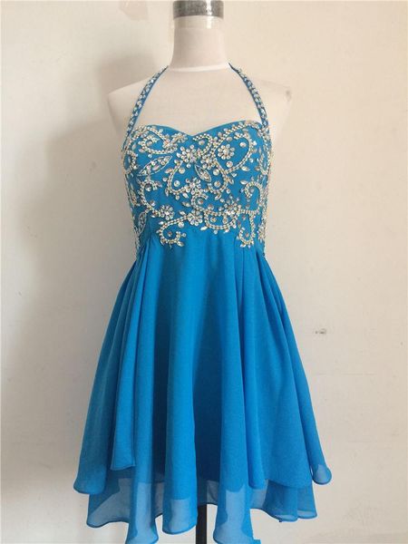 2019 fashion short homecoming dresses crystals beadings chiffon halter neck modern style prom gowns zipper back custom made h71, Blue;pink
2019 fashion short homecoming dresses crystals beadings chiffon halter neck modern style prom gowns zipper back custom made h71, Blue;pink