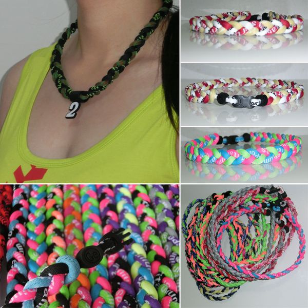 2017 germanium 3 ropes titanium necklaces triple braid usa baseball team color, Golden;silver
2017 germanium 3 ropes titanium necklaces triple braid usa baseball team color, Golden;silver
