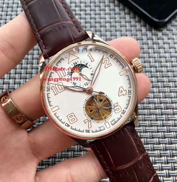 5 style men fashion watches 42mm black dial iw502701 date gold bezel leather strap bands bracelet automatic mens watch watches, Slivery;brown
5 style men fashion watches 42mm black dial iw502701 date gold bezel leather strap bands bracelet automatic mens watch watches, Slivery;brown