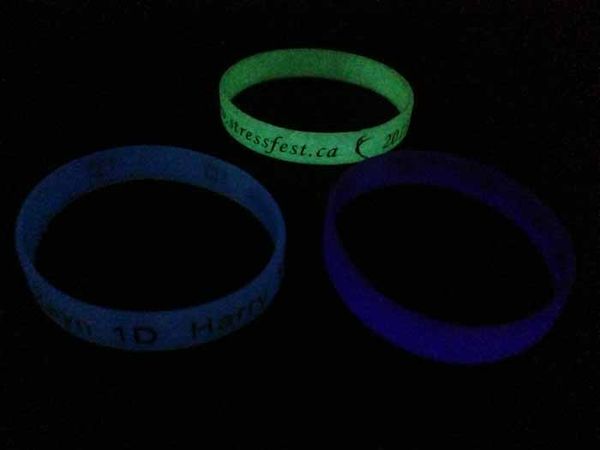 custom wristband glow in the dark debossed color filled fluorescent silicone bracelet promotion gifts, Black
custom wristband glow in the dark debossed color filled fluorescent silicone bracelet promotion gifts, Black