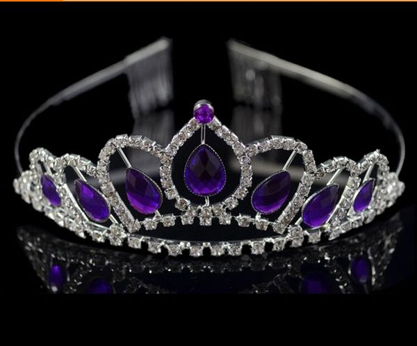 new fashion 100% purple crystal stone and alloy bridal crown 2020 tiaras headwear jewelry hairwear, Silver
new fashion 100% purple crystal stone and alloy bridal crown 2020 tiaras headwear jewelry hairwear, Silver
