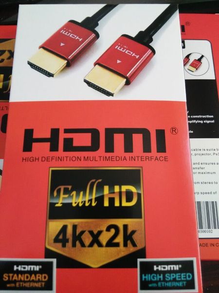 

300pcs / lot (R)0.3 m 1.2 mk 0.5 M 1.5 FT 1m 3ft 1.5 m 5ft 2m 6ft 3m 10ft 4m 5m 15ft высокоскоростной кабель HDMI с новой