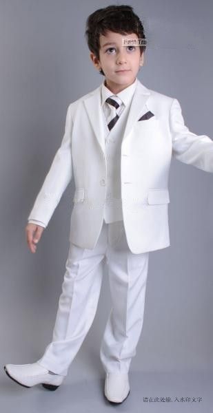 two buttons white notch lapel boy' formal wear occasion kids tuxedos wedding party suits (jacket+pants+vest+tie) k63, Black
two buttons white notch lapel boy' formal wear occasion kids tuxedos wedding party suits (jacket+pants+vest+tie) k63, Black