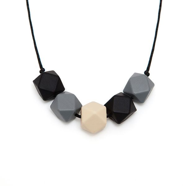 mix color silicone teething necklace hexagon bead bpa baby chewing beads nursing necklace mom fashion jewelry baby gifts, Silver
mix color silicone teething necklace hexagon bead bpa baby chewing beads nursing necklace mom fashion jewelry baby gifts, Silver