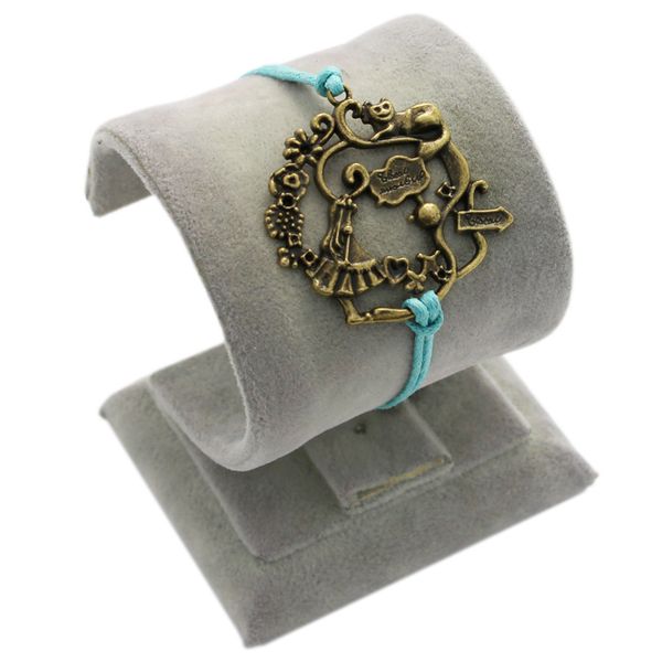wholesale-alin wonderland bracelet- antique brass alice, cat, teapot and wonderful branch and flowers with wax cords za090, Golden;silver
wholesale-alin wonderland bracelet- antique brass alice, cat, teapot and wonderful branch and flowers with wax cords za090, Golden;silver