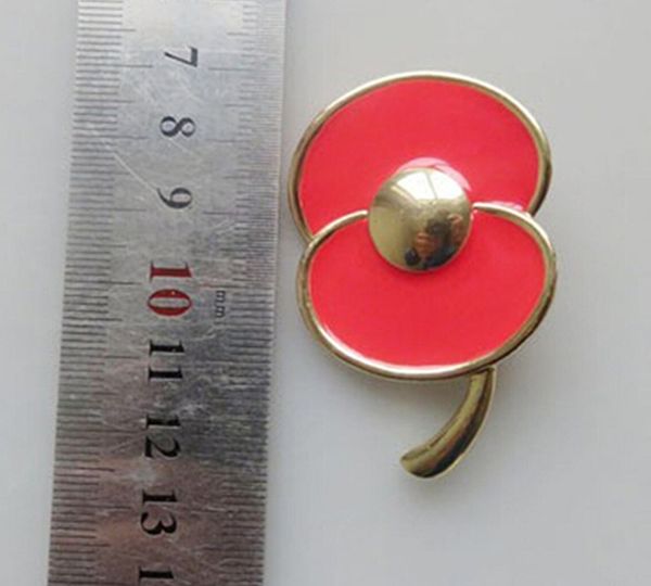 2 inch gold tone pink emeral remembrance day gifts poppy flower brooch badge uk pins, Gray
2 inch gold tone pink emeral remembrance day gifts poppy flower brooch badge uk pins, Gray