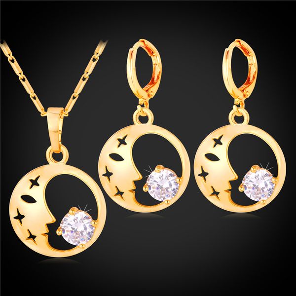 women's beauty face drop earrings platinum/18k real gold plated pendant necklace cubic zirconia jewelry set, Silver
women's beauty face drop earrings platinum/18k real gold plated pendant necklace cubic zirconia jewelry set, Silver
