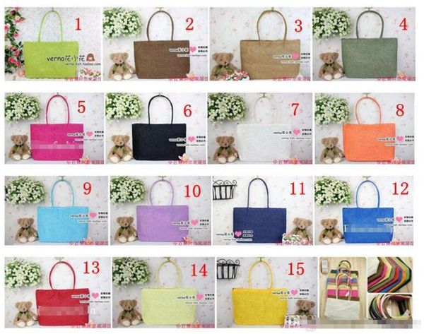 Summer Shoulder Straw Bags Fashion Womens Straw Weave Woven Tote Shopping Bag Straw Beach Bags 16 Colors Free DHL BY0000
Summer Shoulder Straw Bags Fashion Womens Straw Weave Woven Tote Shopping Bag Straw Beach Bags 16 Colors Free DHL BY0000