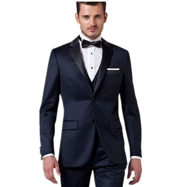 new navy blue men suits bridegroom tuxedos formal occasion wedding suits 3 piece, Black;gray
new navy blue men suits bridegroom tuxedos formal occasion wedding suits 3 piece, Black;gray