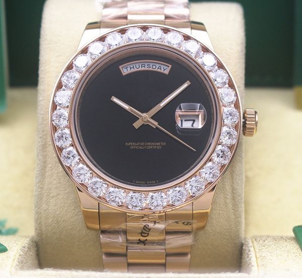 diamond day date 18k rose gold black onyx dial 118208 automatic movement men's watch men's casual watch, Slivery;brown
diamond day date 18k rose gold black onyx dial 118208 automatic movement men's watch men's casual watch, Slivery;brown