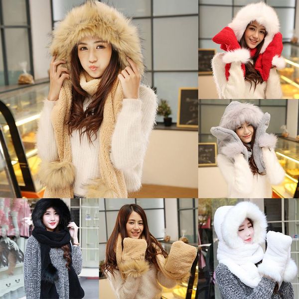 wholesale-fashion women lady winter warm long fleece faux fur hat cap scarf gloves mitten snood hood, Blue;gray
wholesale-fashion women lady winter warm long fleece faux fur hat cap scarf gloves mitten snood hood, Blue;gray