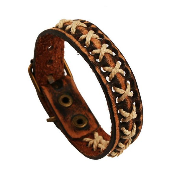 wholesale-punk style new fashion leather rope bracelets women and man ornament p01423, Golden;silver
wholesale-punk style new fashion leather rope bracelets women and man ornament p01423, Golden;silver