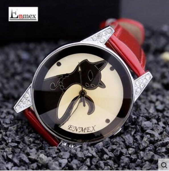 new arrivals spring fashion enmex young assertive kitten watch strap red paint light natal kittens female audemar activity cute litty watch, Slivery;brown
new arrivals spring fashion enmex young assertive kitten watch strap red paint light natal kittens female audemar activity cute litty watch, Slivery;brown
