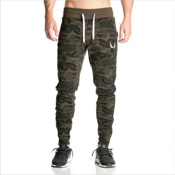 

wholesale- 2017, the latest fashion camouflage pants slim men clothes jogger healthy people, Black