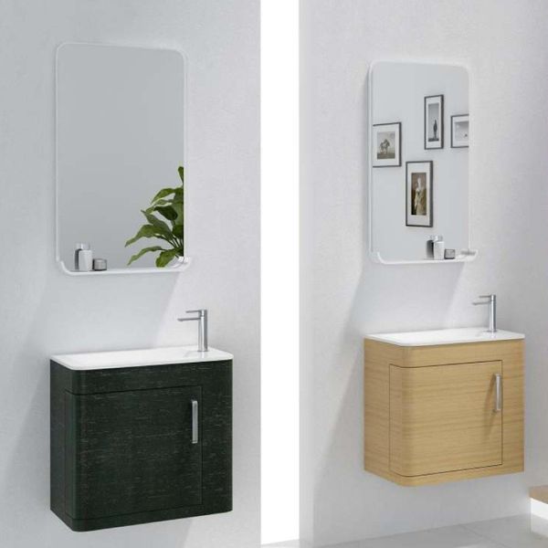 

600mm X 380mm Bathroom furniture Blum Soft Close Top Solid Surface Vanity Cloakroom Wall Hung Cabinet 2063