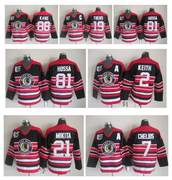 chicago blackhawks 75th anniversary ice hockey jerseys 2 duncan keith 19 jonathan toews 81 marian hossa 88 patrick kane 21 stan mikita, Black;red
chicago blackhawks 75th anniversary ice hockey jerseys 2 duncan keith 19 jonathan toews 81 marian hossa 88 patrick kane 21 stan mikita, Black;red