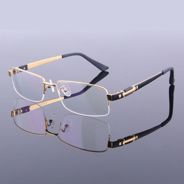 New Style Men Pure Titanium Eyeglasses Frames Half Frame Spectacle Frames M8001 Optical Frame Eyewear Glasses