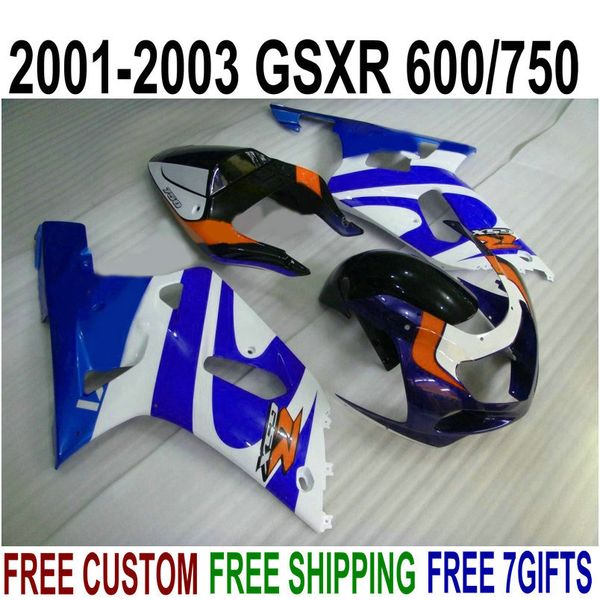 7 gifts fairings set for suzuki gsxr600 gsxr750 2001-2003 k1 01 02 03 gsx-r 600 750 blue white black abs fairing kit sk95
7 gifts fairings set for suzuki gsxr600 gsxr750 2001-2003 k1 01 02 03 gsx-r 600 750 blue white black abs fairing kit sk95