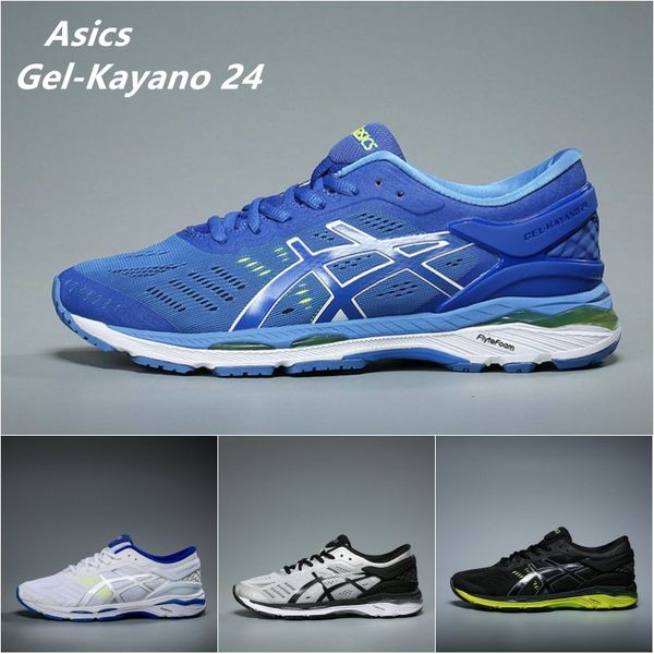 

2018 Free Shipping Asics Originals Gel-Kayano 24 Cushioning Running Shoes Mens Boots Women Fashion Basketball Shoes Sport Sneakers US 4-11