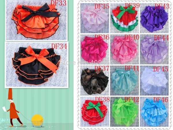 wholesale-wholesale cute satin baby diaper covers bloomers summer ruffle bloomer with ribbon toddler ruffle bottom sassy pants 100pcs/lot, Black
wholesale-wholesale cute satin baby diaper covers bloomers summer ruffle bloomer with ribbon toddler ruffle bottom sassy pants 100pcs/lot, Black