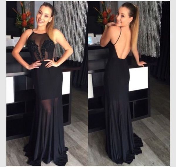 backless black chiffon prom dresses with applique lace sheer bodice vestidos de festa party pageant gowns elegant evening gowns
backless black chiffon prom dresses with applique lace sheer bodice vestidos de festa party pageant gowns elegant evening gowns