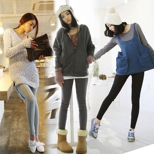 promotion east knitting warm pants women winter stretch legging solid color slim lady casual leggings b22 cb031328, Black 
promotion east knitting warm pants women winter stretch legging solid color slim lady casual leggings b22 cb031328, Black