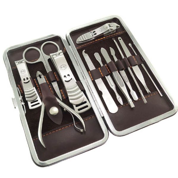 wholesale-leather case+1 set 12pcs nail clipper kit nail care set pedicure scissor tweezer knife ear pick utility manicure set tool
wholesale-leather case+1 set 12pcs nail clipper kit nail care set pedicure scissor tweezer knife ear pick utility manicure set tool