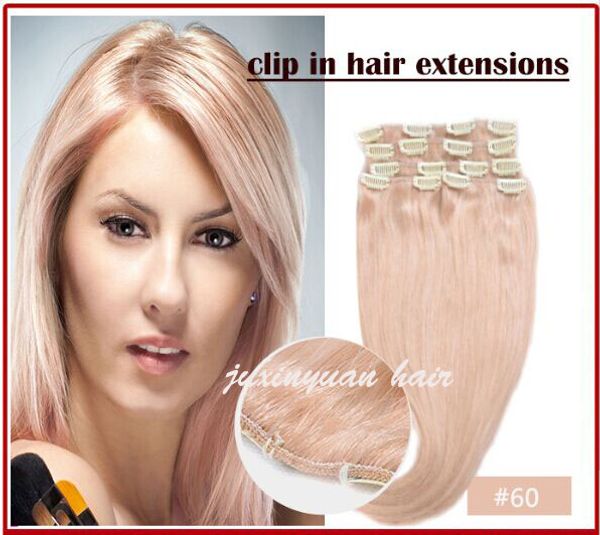 7a - 100g/pc 8pc/set 100% real human hair/brazilian hair clips in extensions real straight full head high quality, Black
7a - 100g/pc 8pc/set 100% real human hair/brazilian hair clips in extensions real straight full head high quality, Black