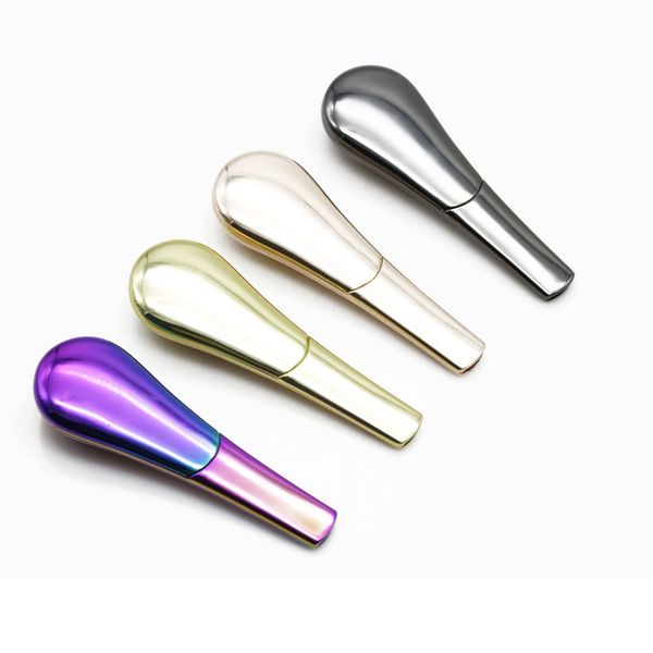 magic spoon Smoking Pipes Metal Magnet hand Pipe Zinc Alloy 95mm burner for dry herbs Tobacco Pipes