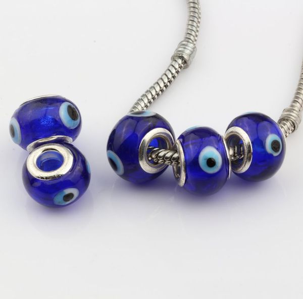 100pcs evil eye royal blue color colored glaze 5mm big hole glass beads fit charm bracelet diy jewelry 14mm, Black
100pcs evil eye royal blue color colored glaze 5mm big hole glass beads fit charm bracelet diy jewelry 14mm, Black