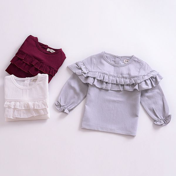 baby girls t-shirts 2018 spring autumn ruffle lotus leaf toddler girls clothes long sleeve cotton tees t shirts kids baby clothing, Blue
baby girls t-shirts 2018 spring autumn ruffle lotus leaf toddler girls clothes long sleeve cotton tees t shirts kids baby clothing, Blue