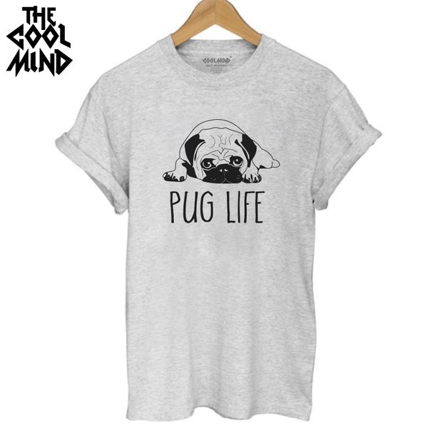 wholesale-the coolmind cotton cut pug print women t shirt casual o-neck women t-shirt 2017 new design woman tee shirts, White
wholesale-the coolmind cotton cut pug print women t shirt casual o-neck women t-shirt 2017 new design woman tee shirts, White